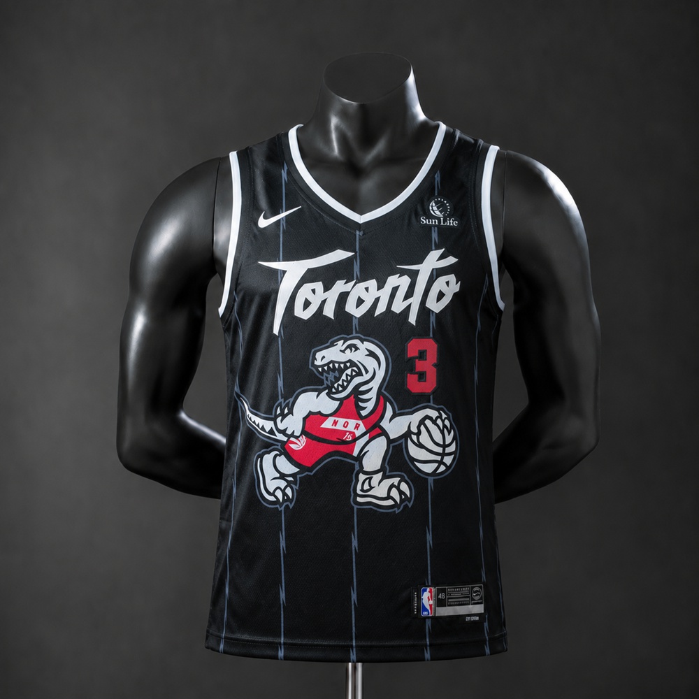 Toronto Raptors City Edition Dick #3 NBA Jersey Embroidered Version1