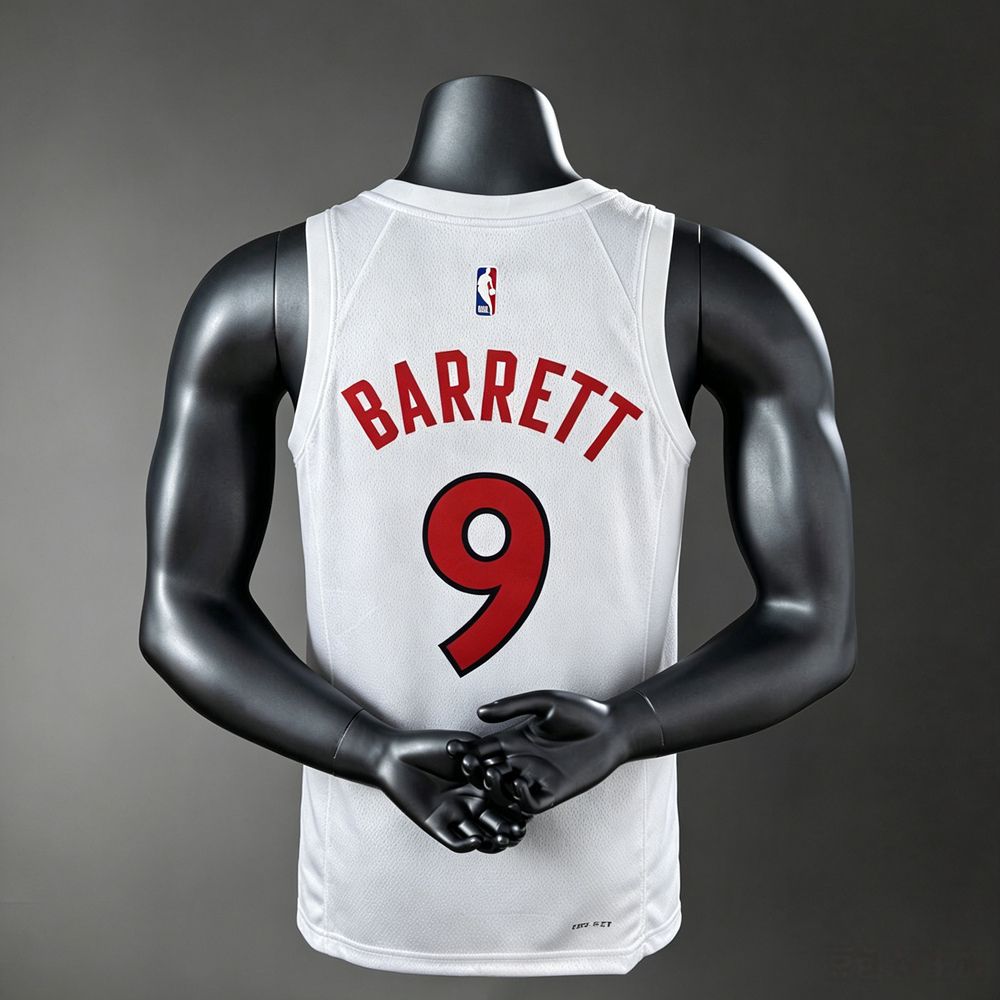 Toronto Raptors Association Edition Barrett #9 NBA Jersey Silk Version Foto 2