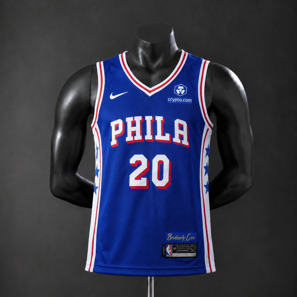 Philadelphia 76ers Classic Edition McCain #20 NBA Jersey Embroidered Version