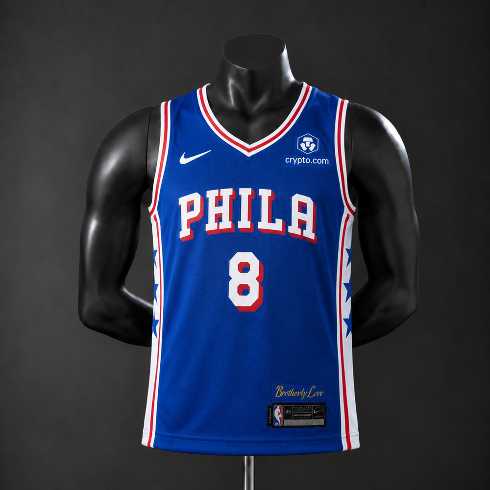 Philadelphia 76ers City Edition Paul George #8 NBA Jersey Embroidered Version