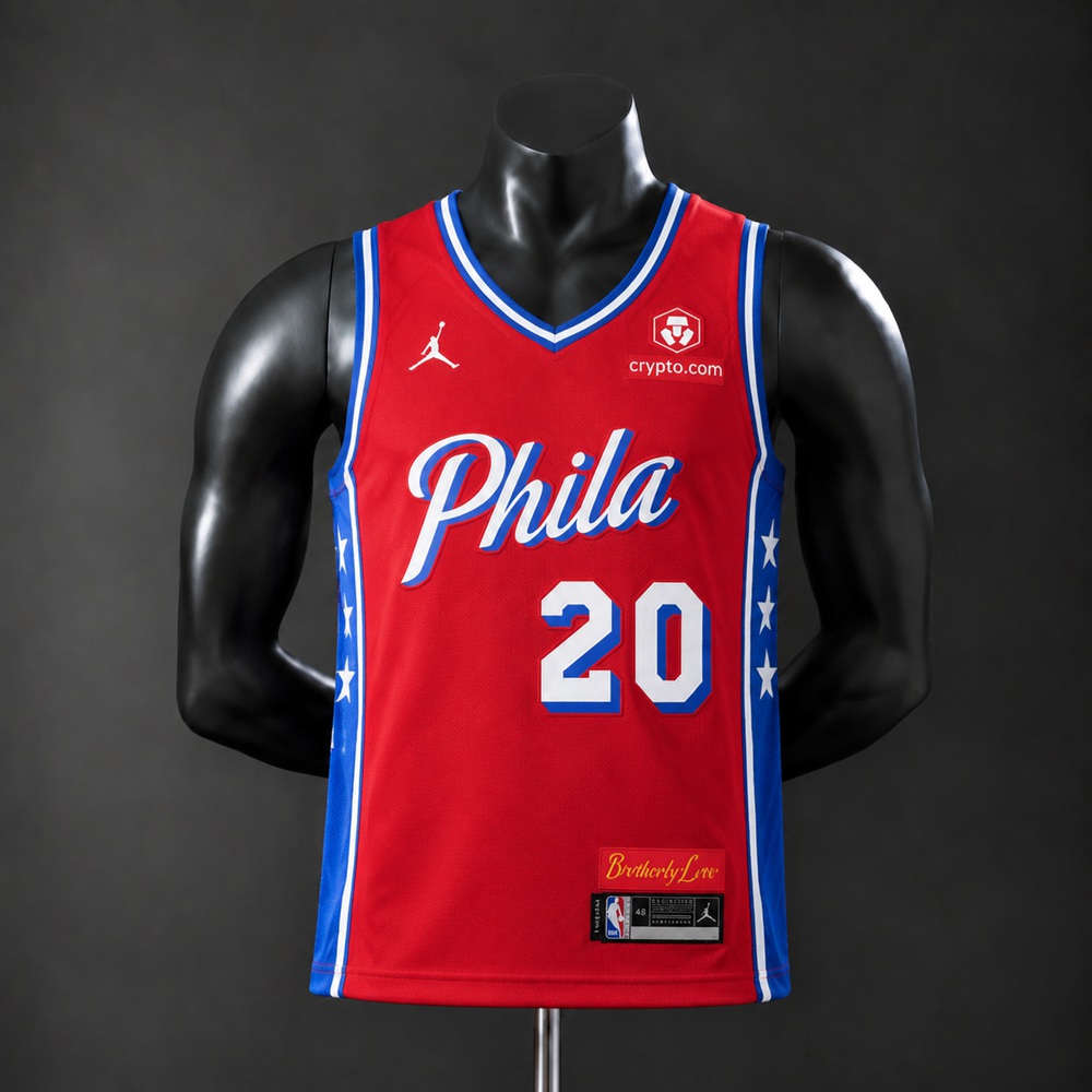 Philadelphia 76ers City Edition McCain #20 NBA Jersey Embroidered Version