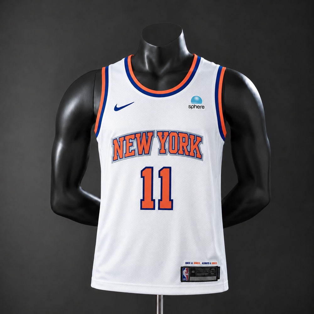 New York Knicks Home Edition Jalen Brunson #11 NBA Jersey Embroidered Version