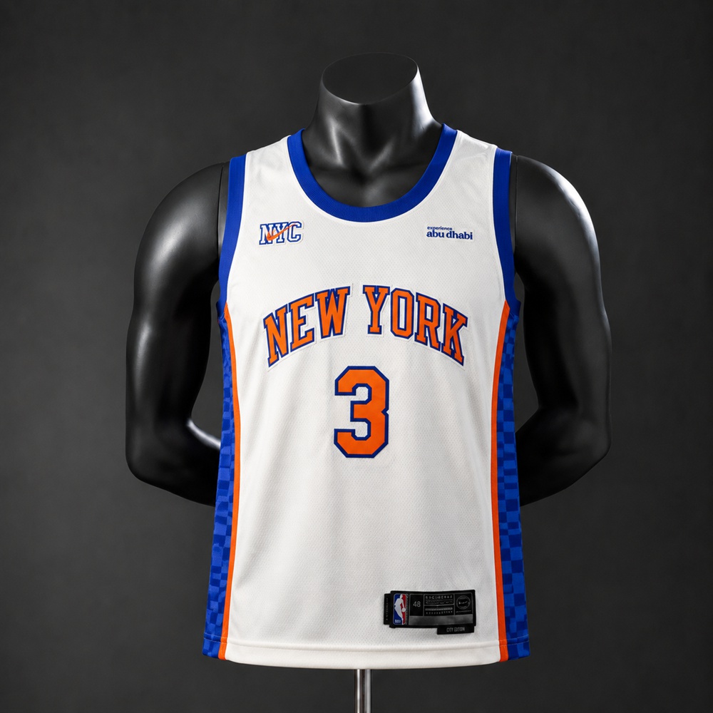 New York Knicks City Edition Hart #3 NBA Jersey Embroidered Version1