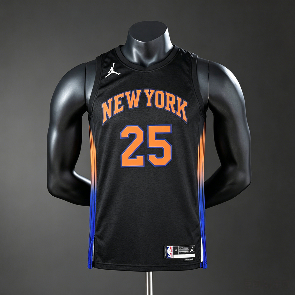 New York Knicks City Edition Bridges #25 NBA Jersey Silk Version