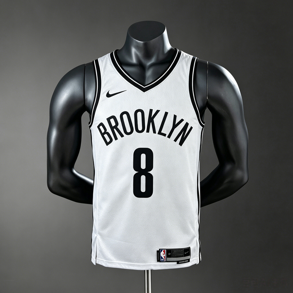 Brooklyn Nets Association Edition Cui #8 NBA Jersey Silk Version