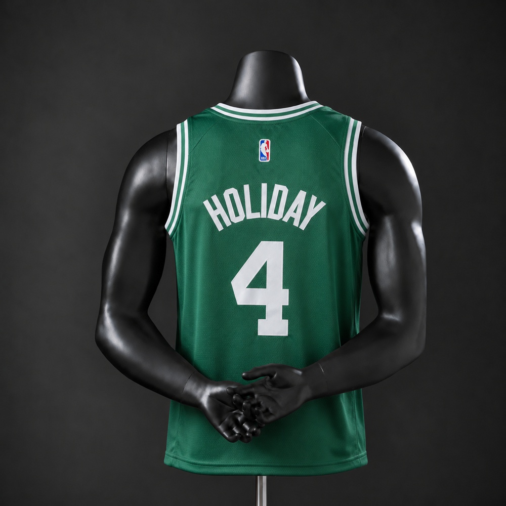 Boston Celtics City Edition Holiday #4 NBA Jersey Embroidered Version Foto 2