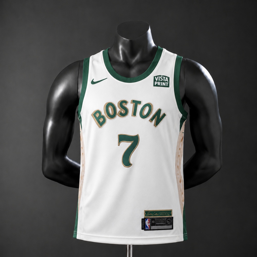 Boston Celtics City Edition Jaylen Brown #7 NBA Jersey Embroidered Version
