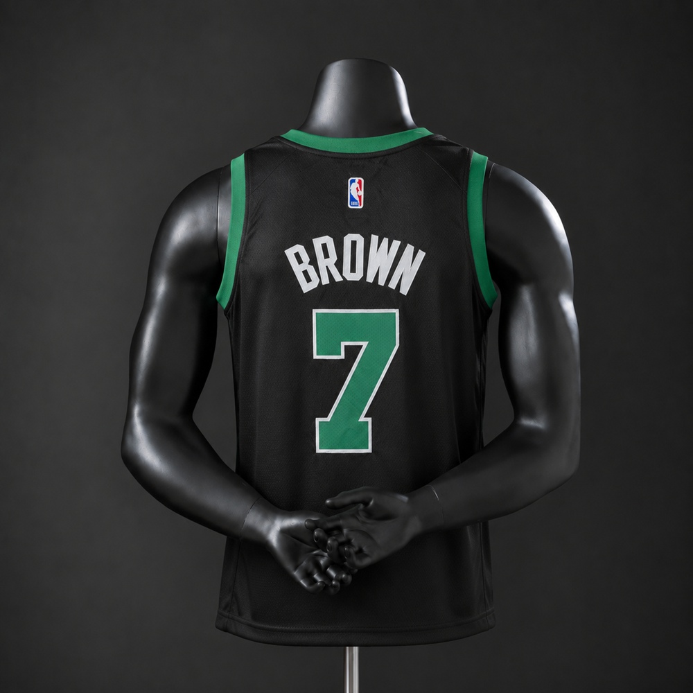 Boston Celtics City Edition Brown #7 NBA Jersey Embroidered Version Foto 2