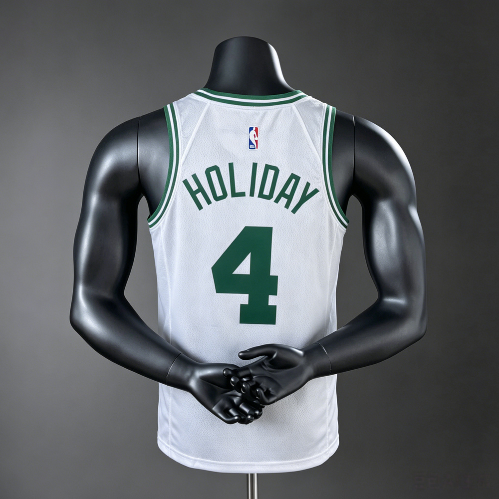 Boston Celtics Classic Edition Jrue Holiday #4 NBA Jersey Silk Version Foto 2