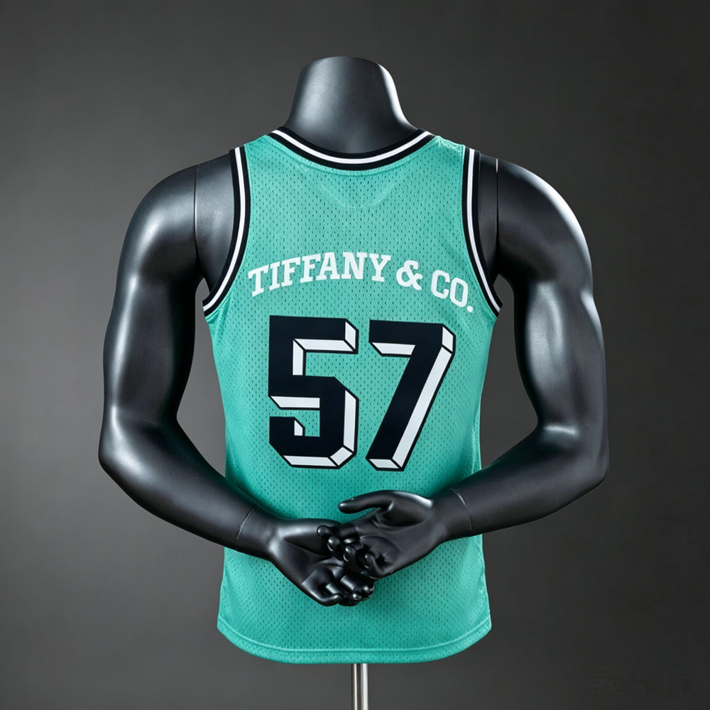 Boston Celtics City Edition Tiffany #57 NBA Jersey Silk Version Foto 2