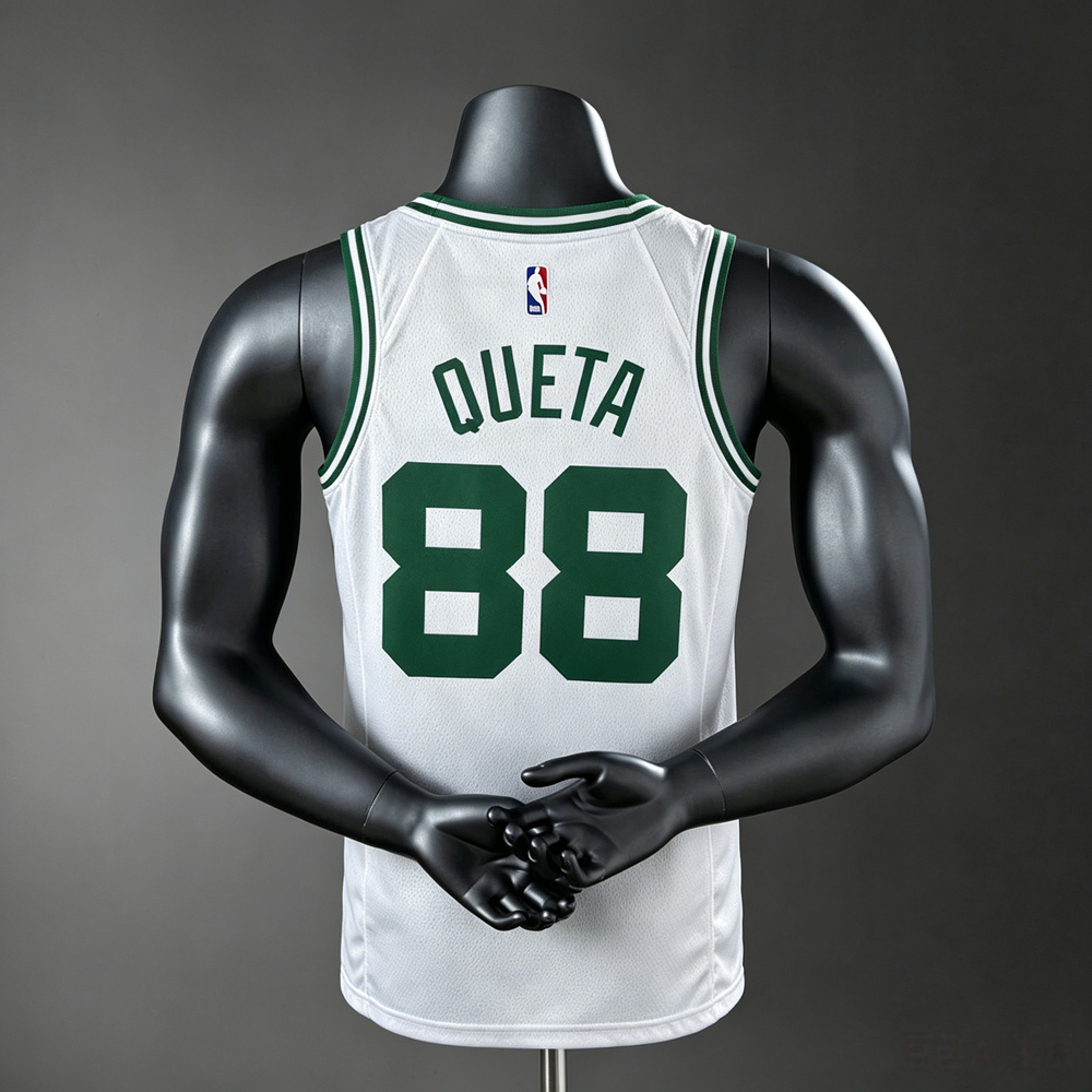 Boston Celtics Association Edition Queta #88 NBA Jersey Silk Version Foto 2