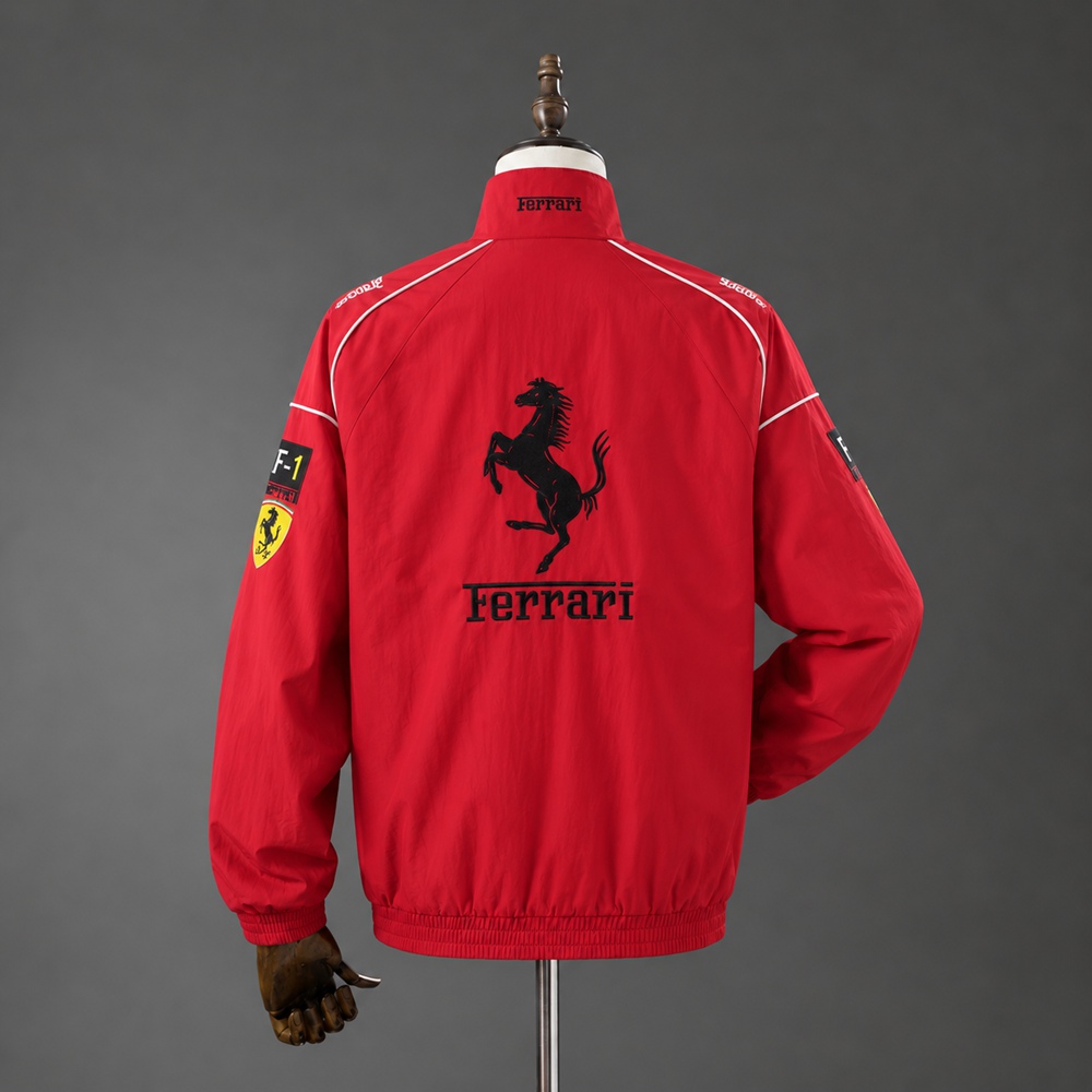 F1 Ferrari Retro Racing Full-Zip Jacket - Red Foto 2