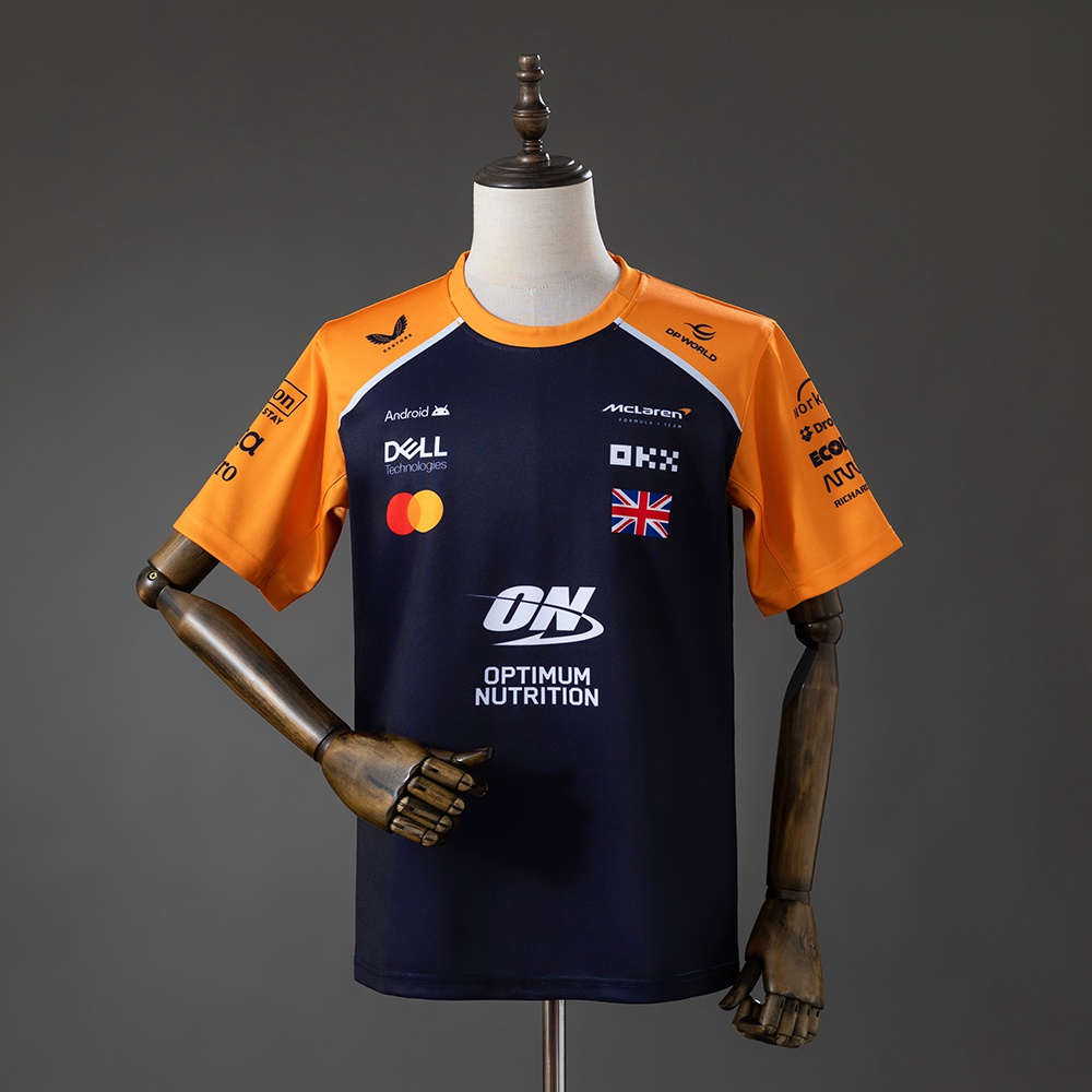 McLaren F1 Team 2025 Black And Orange T-shirt