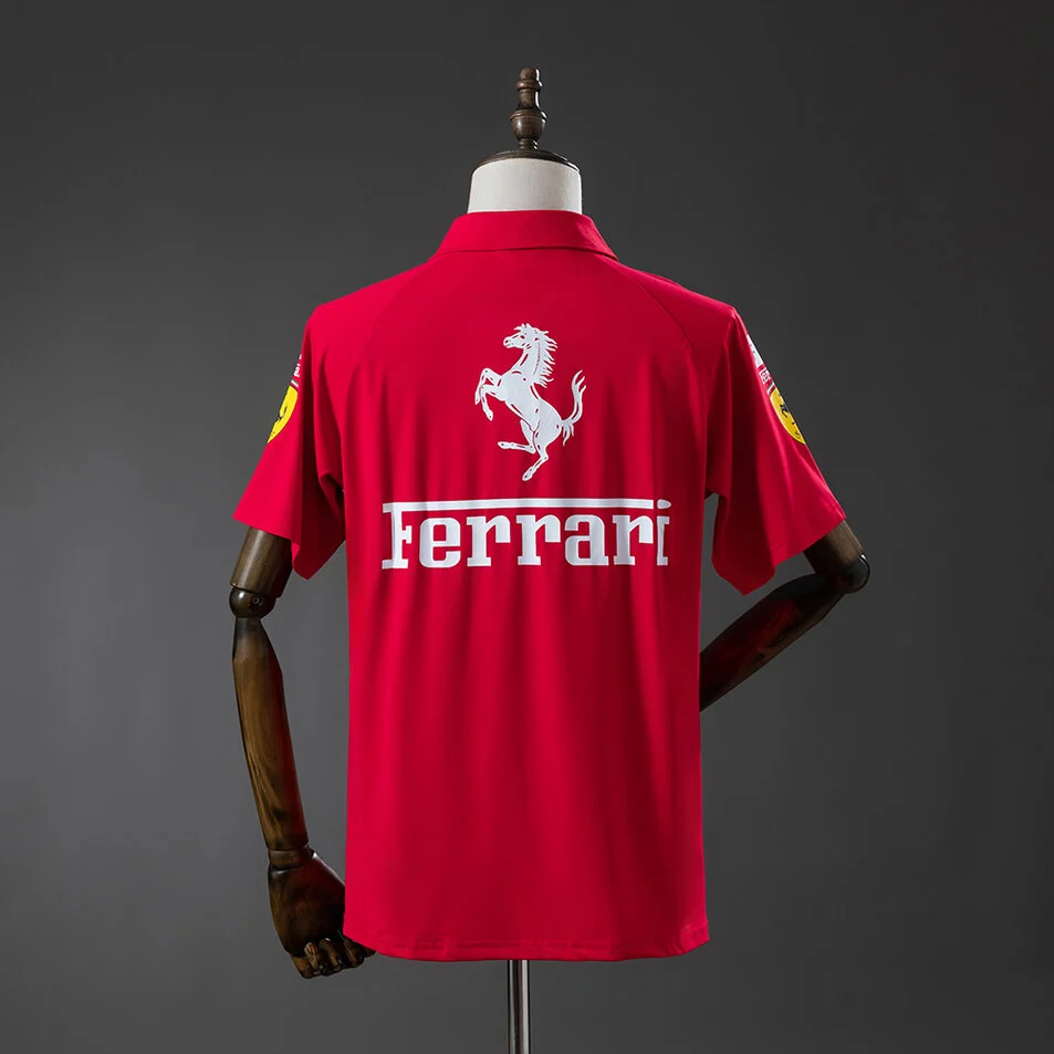 Scuderia Ferrari 2025 F1 Casual Shirts POLO Red Foto 2
