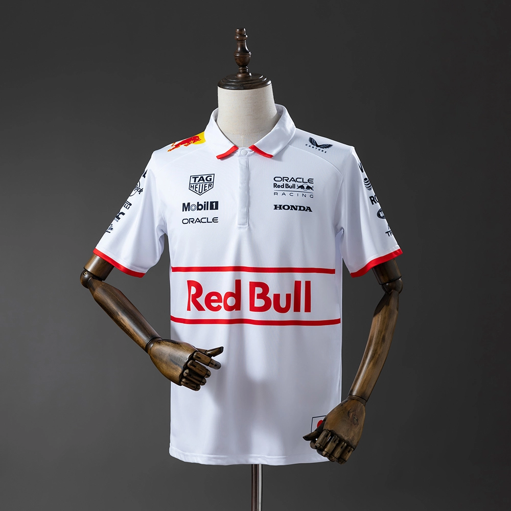 Oracle Red Bull Racing 2025 #1 F1 Racing Suit White POLO