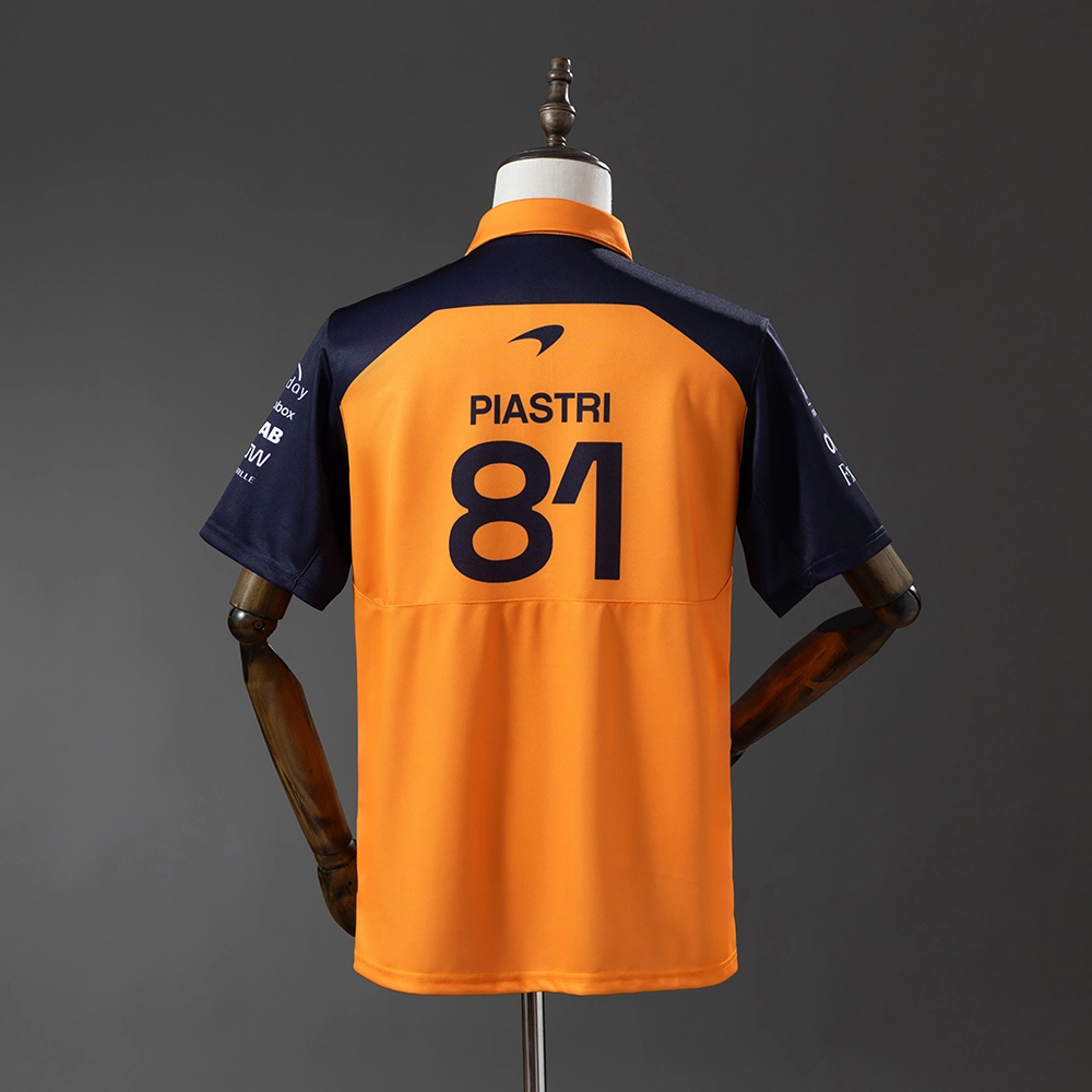 McLaren Racing 2025 PIASTRI #81 F1 Racing Suit POLO Foto 2
