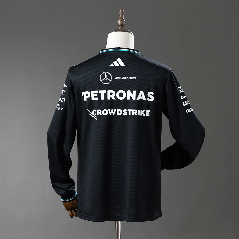 Mercedes-AMG Team 2025 F1 Racing Suit Long Sleeve Black Foto 2
